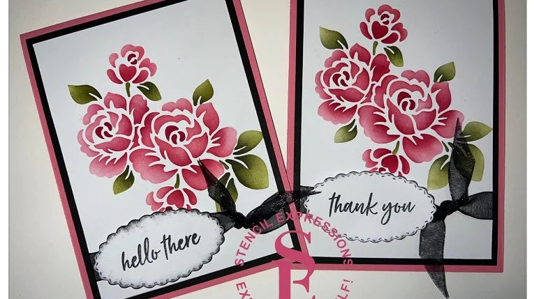 NEW Roses Cluster 3 Layer Stencil Set for Crafts AND Cookies!