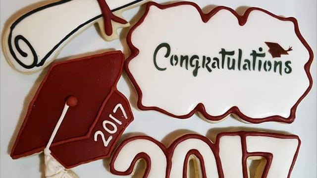 Kim's Congratulations Plaque Cookie