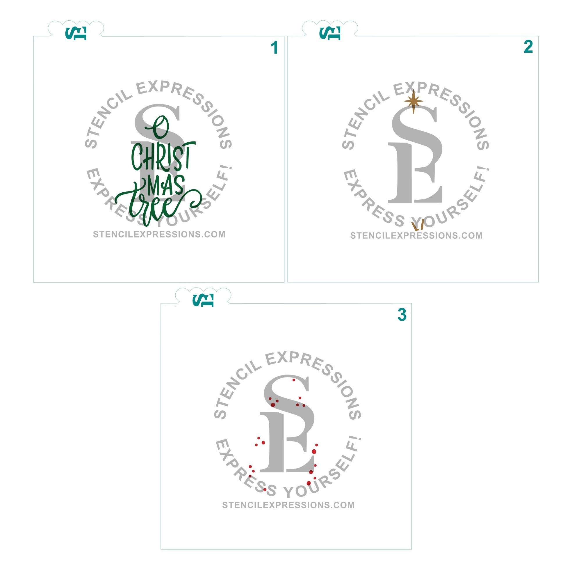 NEW! O Christmas Tree Layered Digital Design *