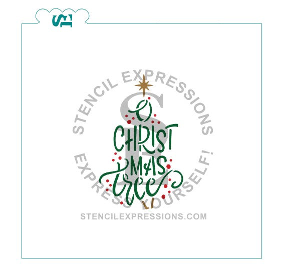 NEW! O Christmas Tree Layered Digital Design *