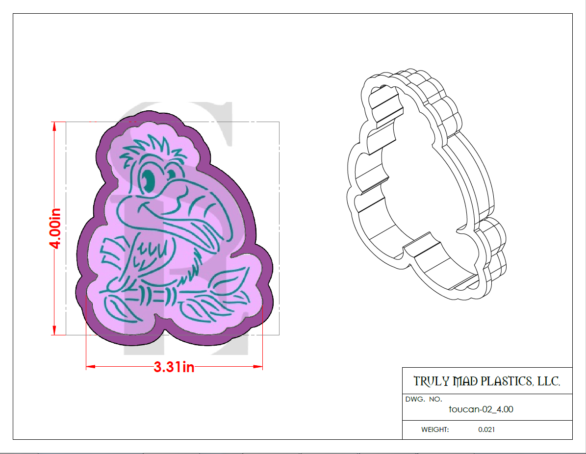 Toucan Bird PYO Digital Design