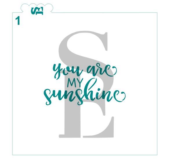You Are My Sunshine Sentiment #1 and #2 Bundle Digital Design