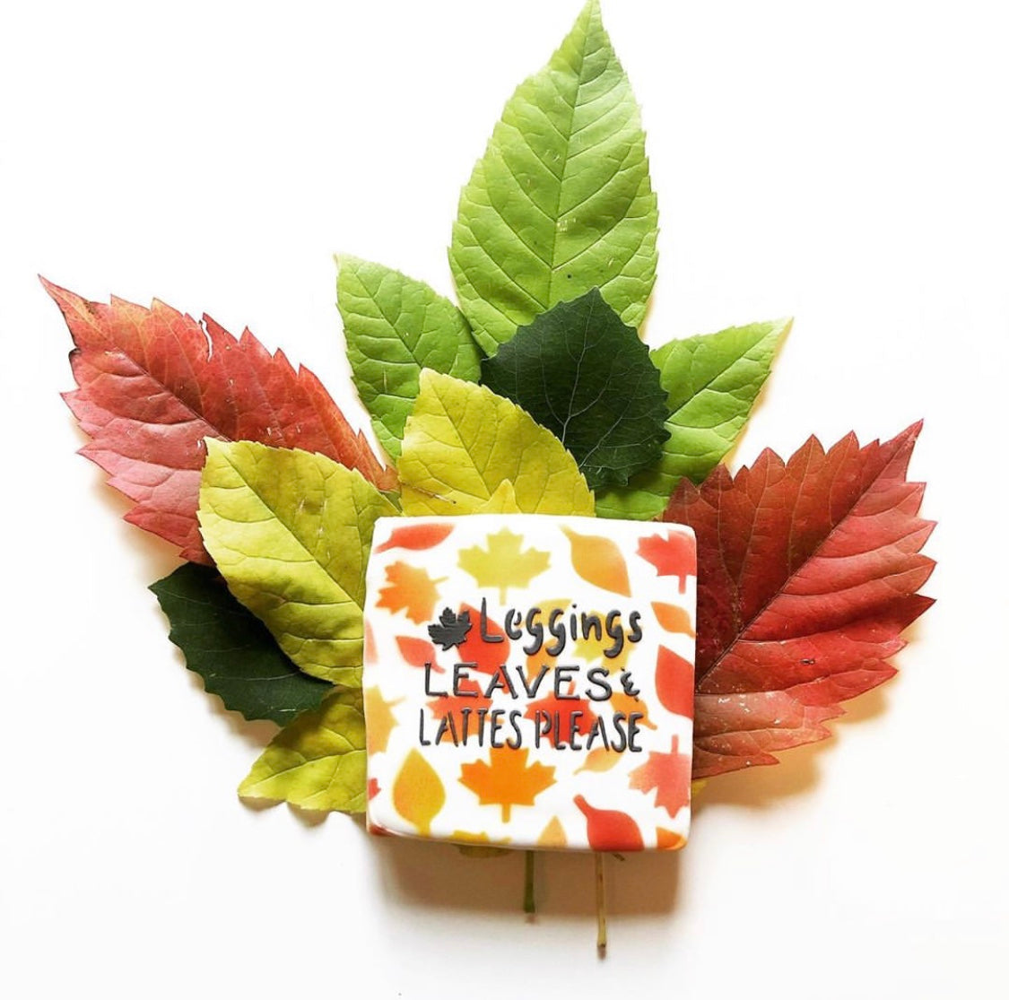 Leggings, Leaves and Lattes Please Sentiment Digital Design