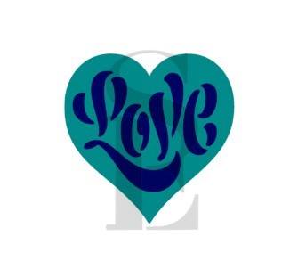 Love Hearts Minis Digital Design Cookie Stencil