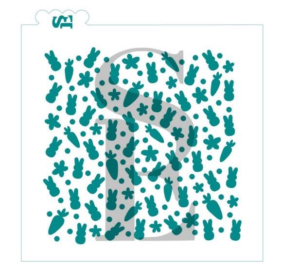 Bunny and Carrot Background Digital Design Peeps Cookie Sticks