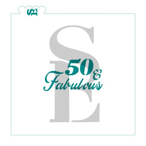 40, 50, 60, 70 & Fabulous Stencil Bundle for Cookies, Cakes & Culinary Cookie Stencils