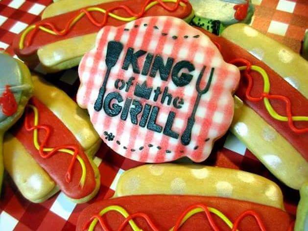 King of the Grill #1 Digital Design Cookie Stencil The Cookie Cutters, Rochester, NY