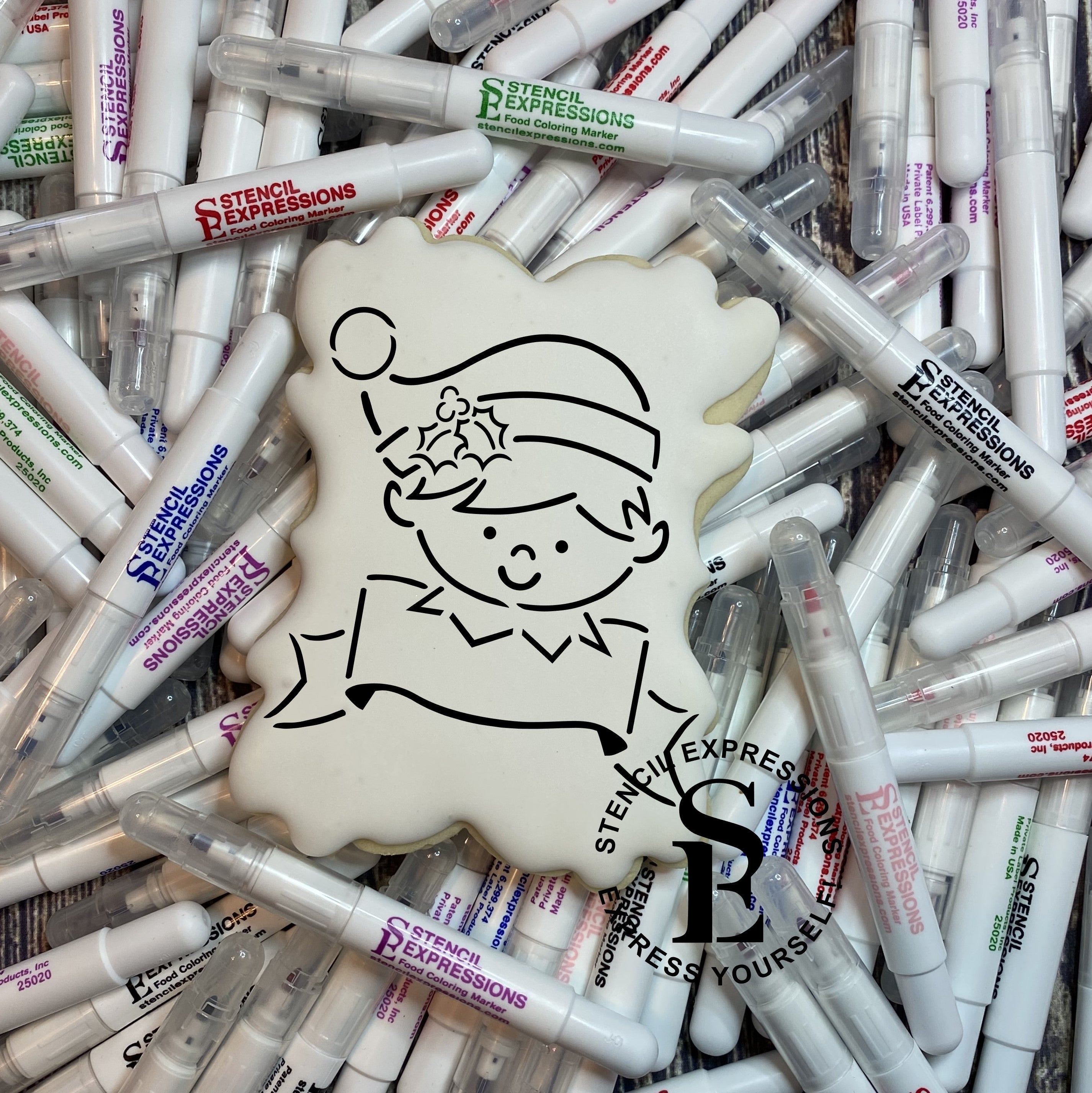 Elf Boy Name Banner PYO Digital Design