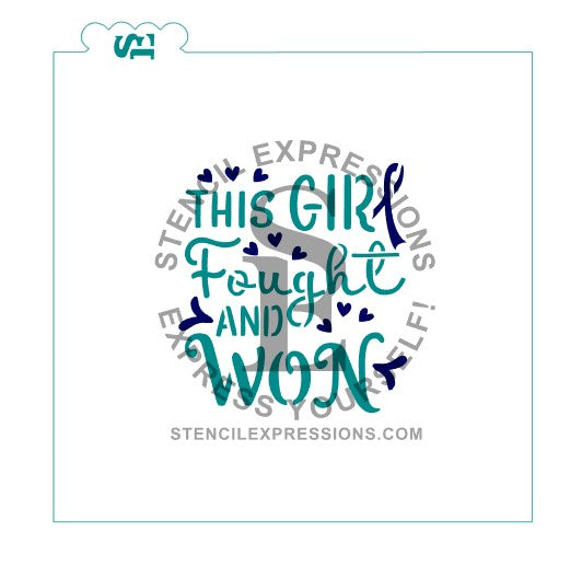 This Girl Fought and Won Digital Design, Single & Layered Included *