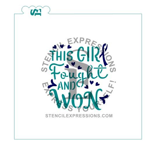 This Girl Fought and Won Digital Design, Single & Layered Included *