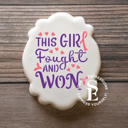 This Girl Fought and Won Digital Design, Single & Layered Included *