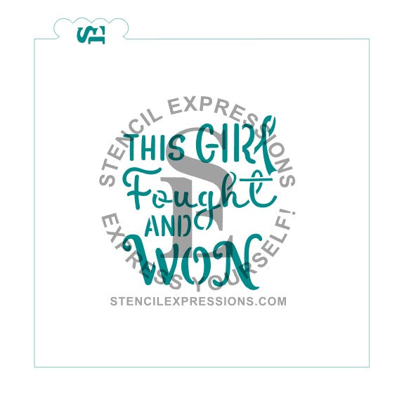 This Girl Fought and Won Digital Design, Single & Layered Included *
