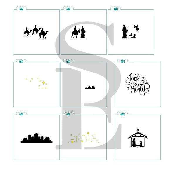 Amelia's Desserts Christmas Story / Nativity 9 pc Digital Design