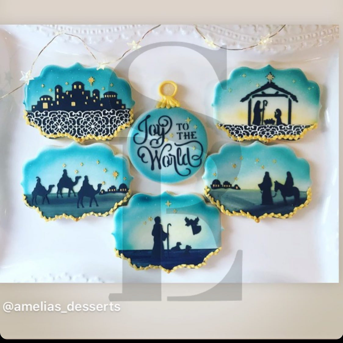 Amelia's Desserts Christmas Story / Nativity 9 pc Digital Design