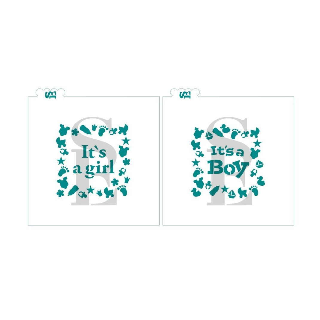 It's a Boy and It's a Girl Baby Digital Design