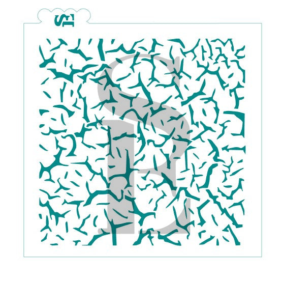 Crackle Stencil Background