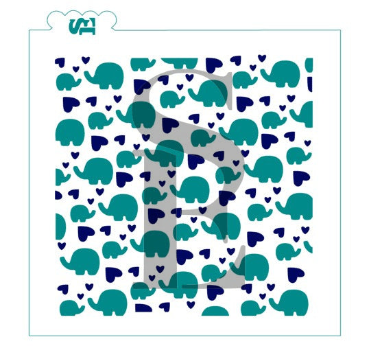 Elephants Background Digital Design