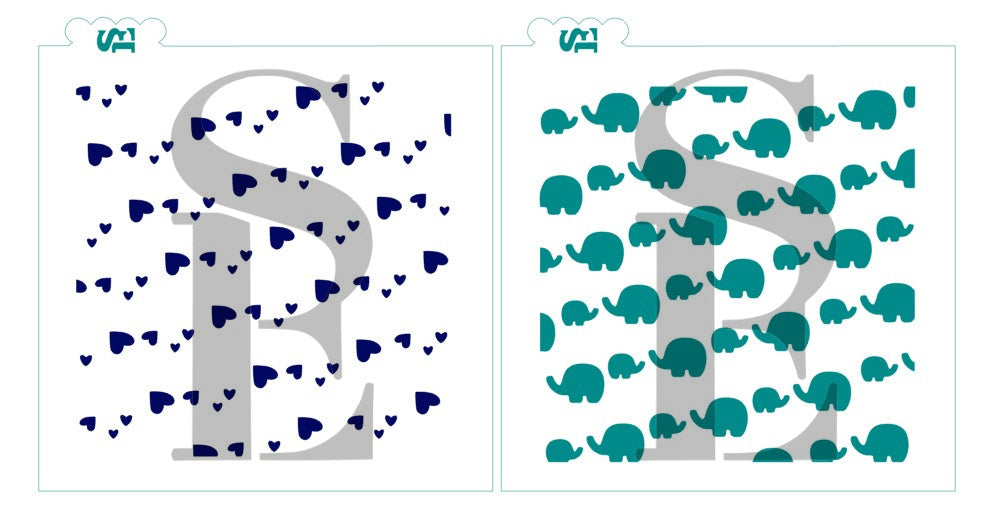 Elephants Background Digital Design