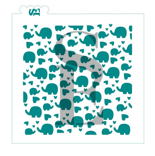 Elephants Background Digital Design