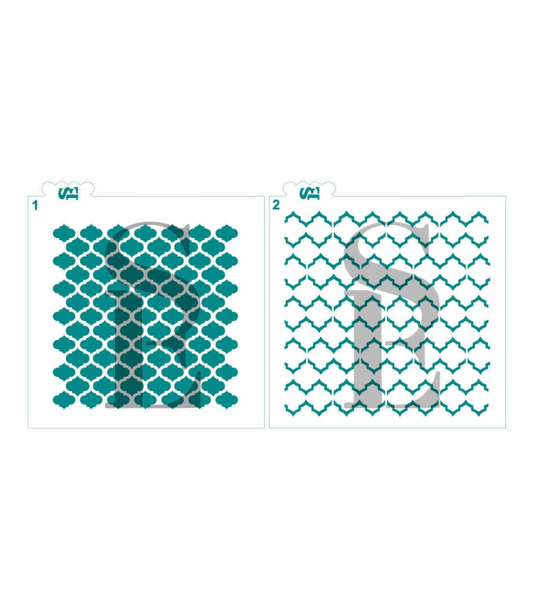 Moroccan Quatrefoil Background #1 and #2 Bundle Digital Design