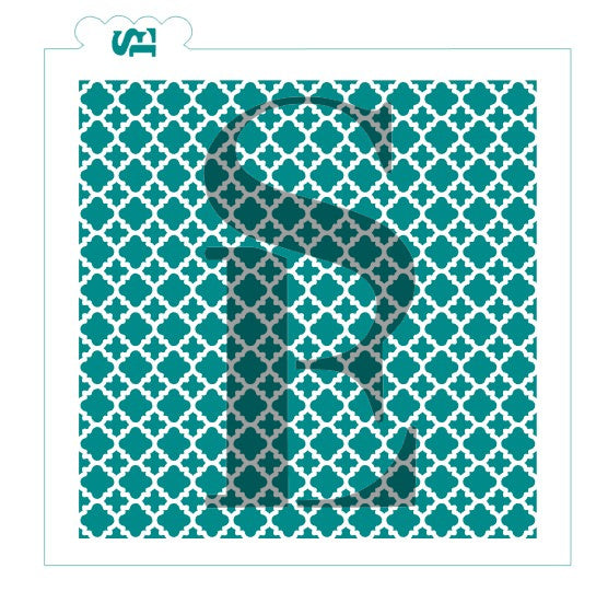 Quatrefoil Lace Background Digital Design Cookie Stencil