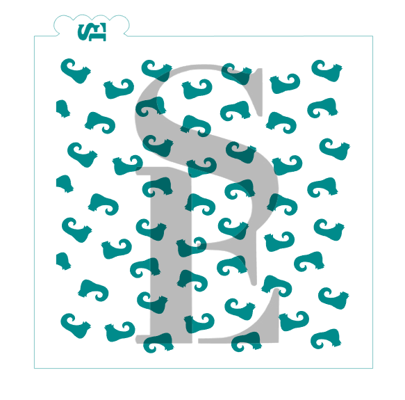 Elf Shoes Background Digital Design Cookie Stencil