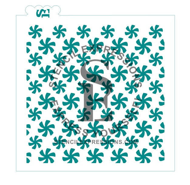 Peppermint Candy Background, Single and Layered Digital SVG Design Download *