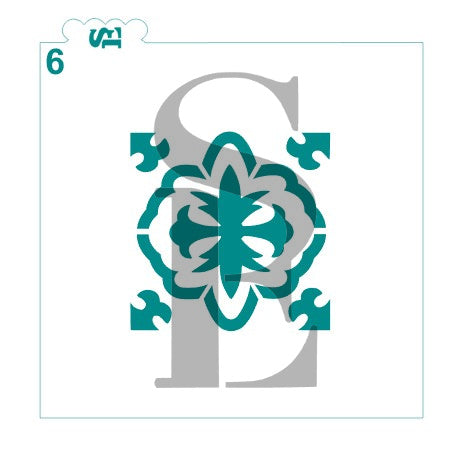 Talavera Tile / Papel Picado 5 Stencil Bundle