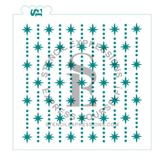 Falling Star Background Stencil SVG Digital Design Download *