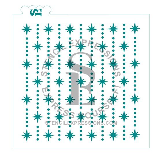 Falling Star Background Stencil SVG Digital Design Download *