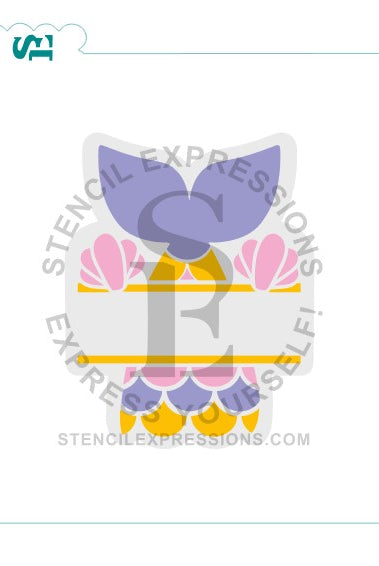 Mermaid Personalizable Split Digital SVG Design Download