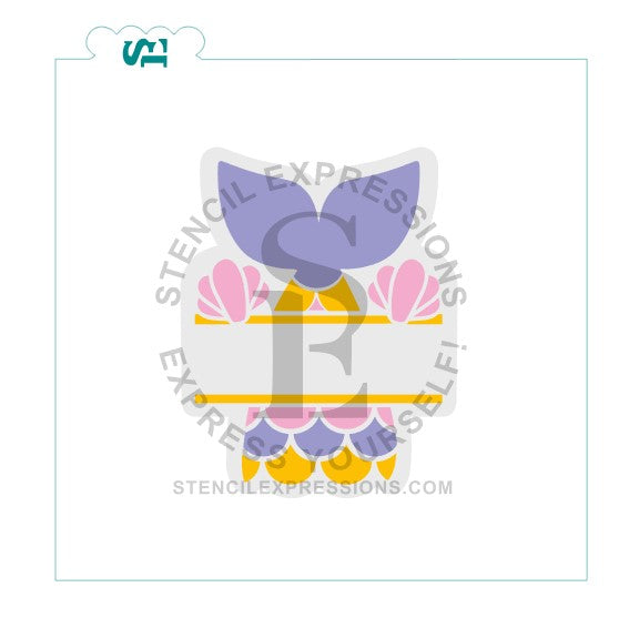 Mermaid Personalizable Split Digital SVG Design Download