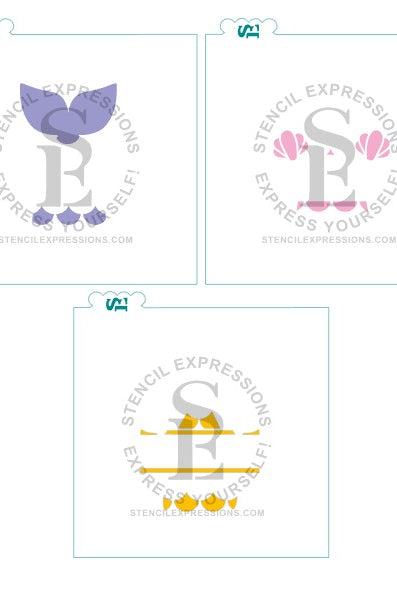 Mermaid Personalizable Split Digital SVG Design Download
