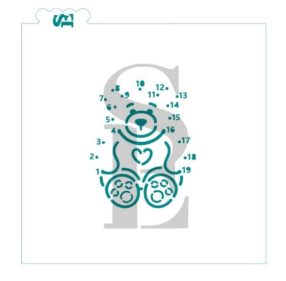 Heart Bear Connect The Dot PYO Digital Design