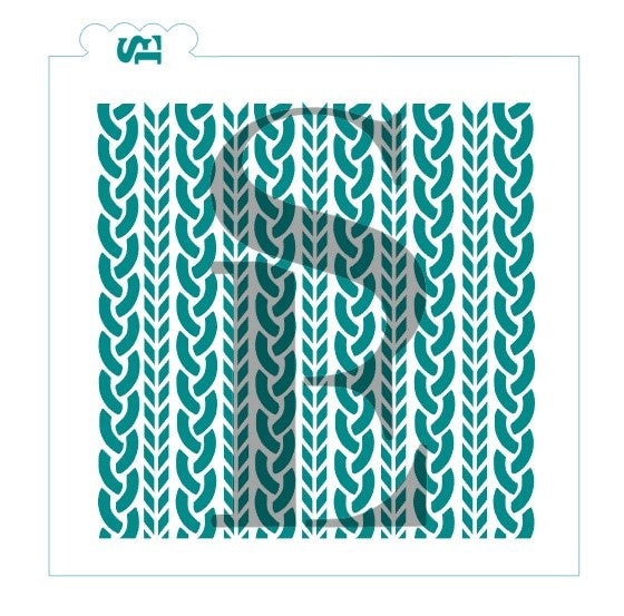 Cable Knit Sweater Background Digital Design