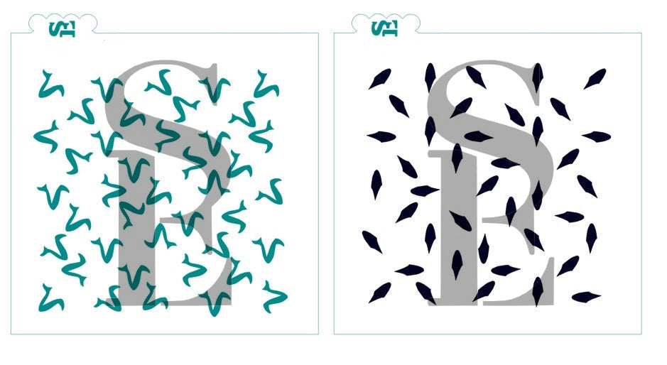 Corn Cob Background, Single and Layered Stencil for Cookies, Cakes & Culinary