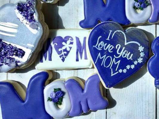 I Love You Mom Heart Digital Design Cookie Stencil Mama's Raspados Sweet Jamie's Creations