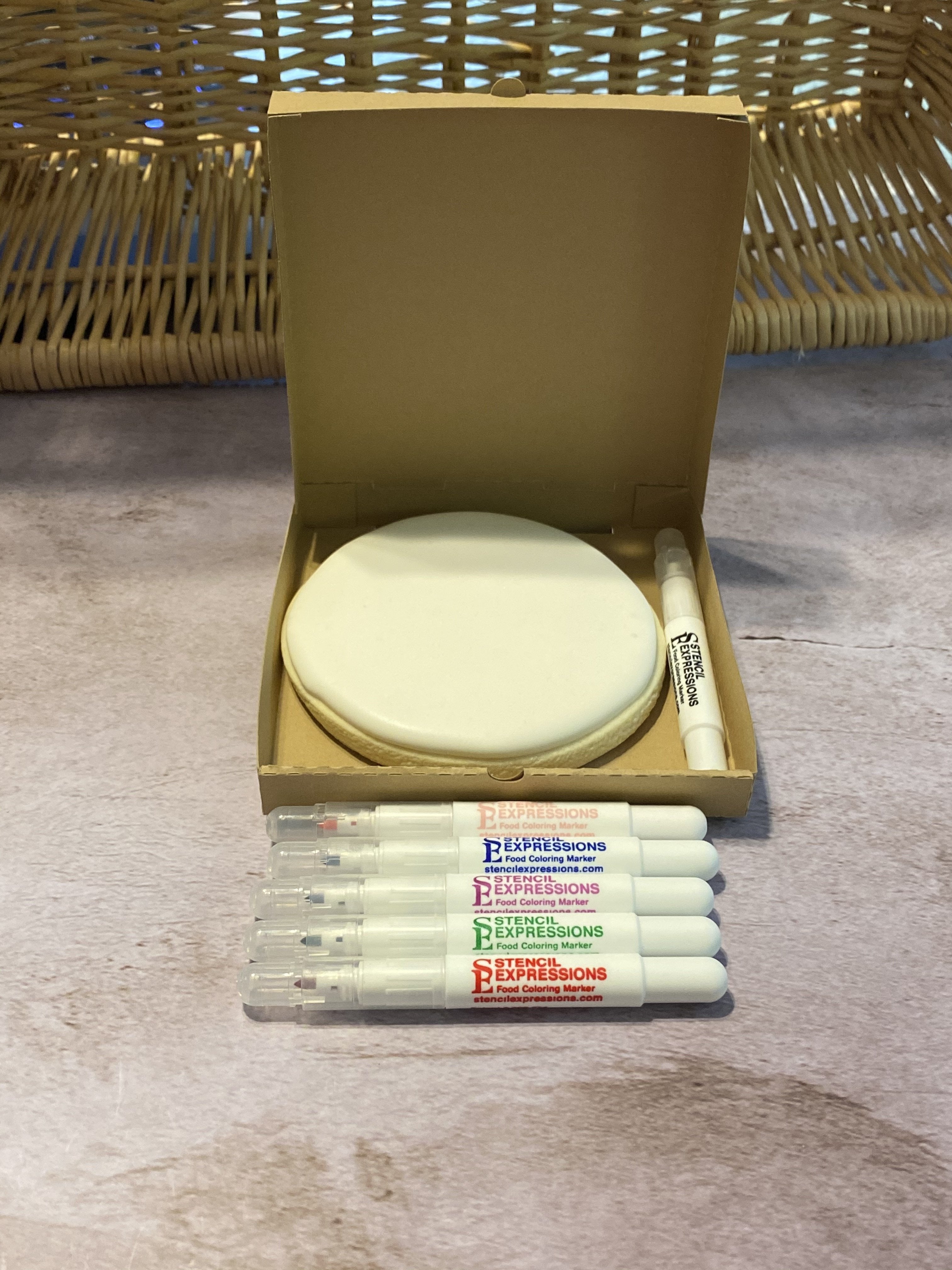 Pizza Box, 4" sq Cookie / Gift Box Digital SVG Design Download, TWO cut files included!