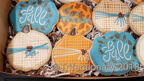 Fall Leaf Background Digital Design Trifectionary