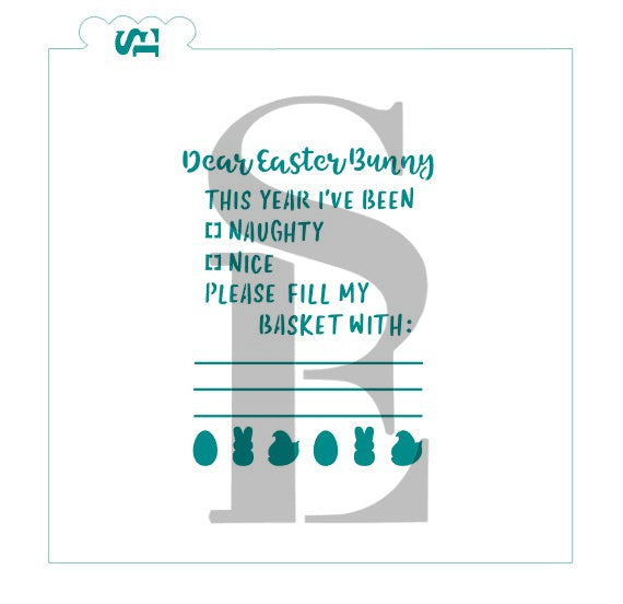 Dear Easter Bunny Letter Interactive PYO Digital Design