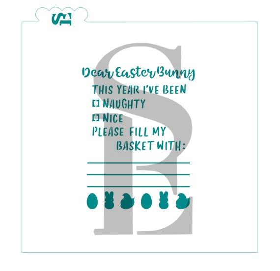 Dear Easter Bunny Letter Interactive PYO Digital Design