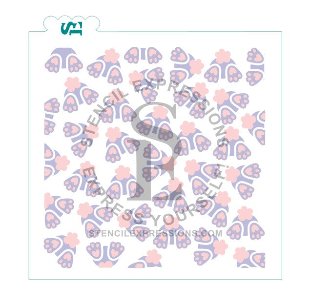 Chubby Bunny Butts Layered Background for cookies cakes culinary *