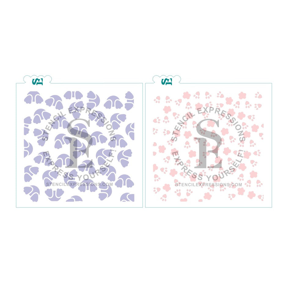 Chubby Bunny Butts Layered Background for cookies cakes culinary *