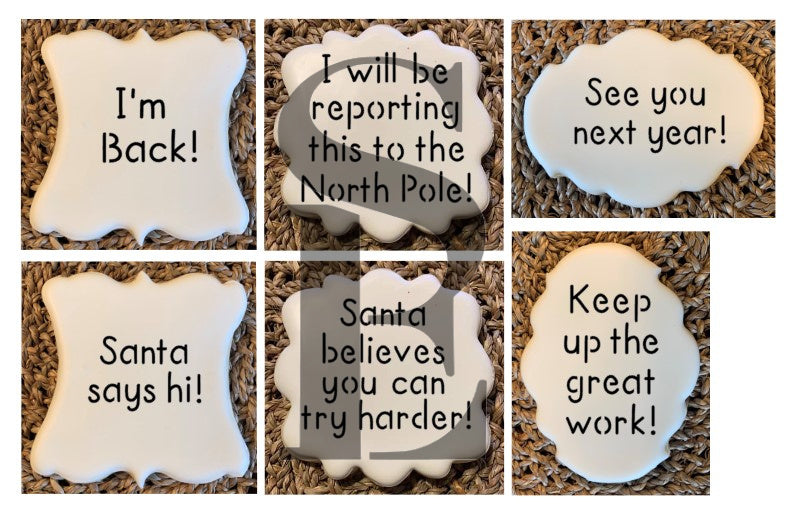 Elf Sayings Digital Design Cookie Sayings