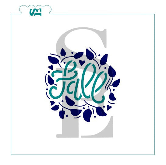 Fall Wreath, Single and Layered Digital Design