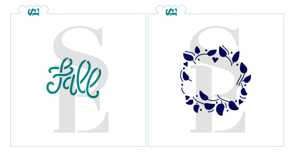 Fall Wreath, Single and Layered Digital Design