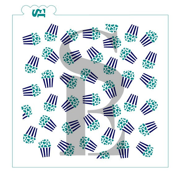 Popcorn Boxes Background Digital Design*