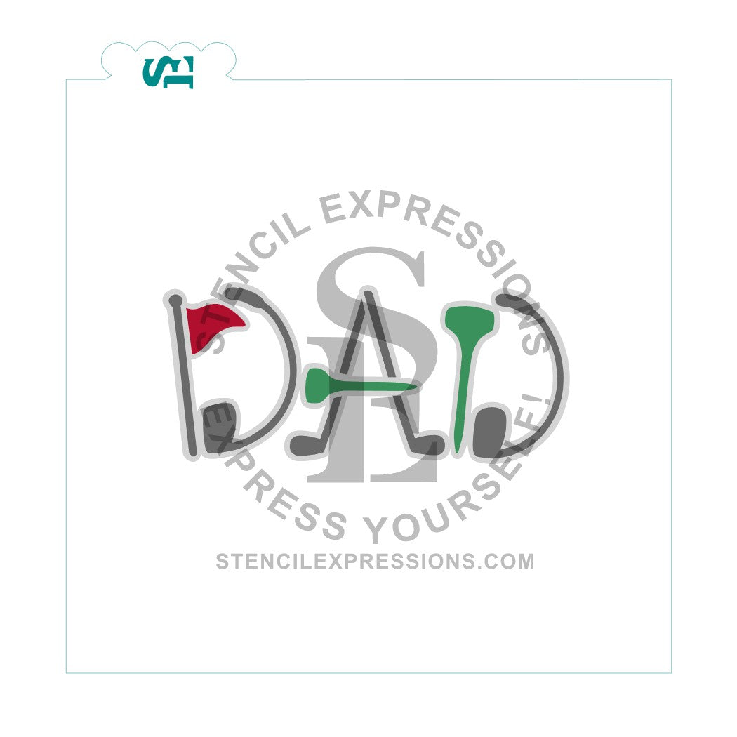 DAD Golfing 3-Layer Digital Design *