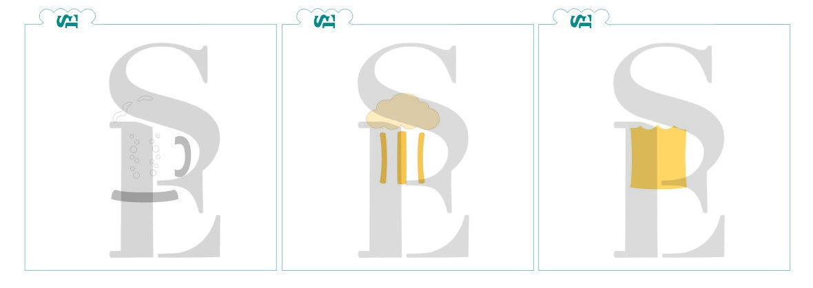 Beer Mug Digital Design Cookie Stencil