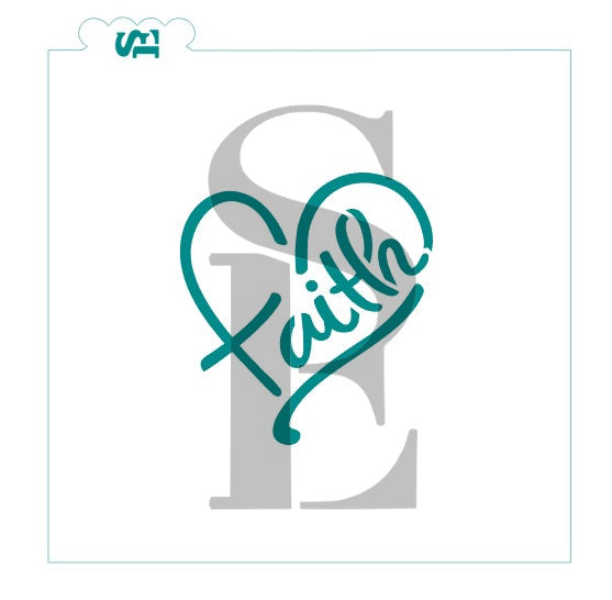Faith Heart Sentiment Digital Design